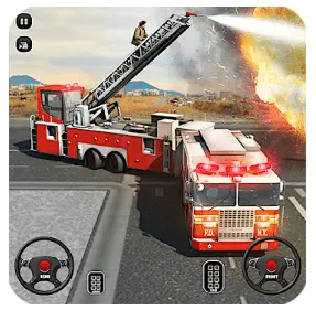 fire truck rescue games