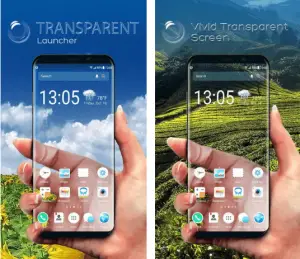 transparent screen apps